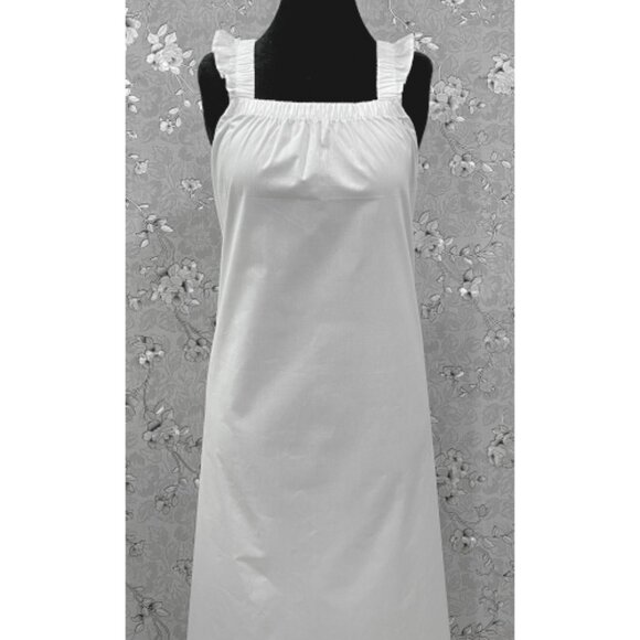 SoieRose Victorian 100% Cotton Sleeveless Nightgown with Ruffle Straps – SR-1206 - Picture 2 of 7